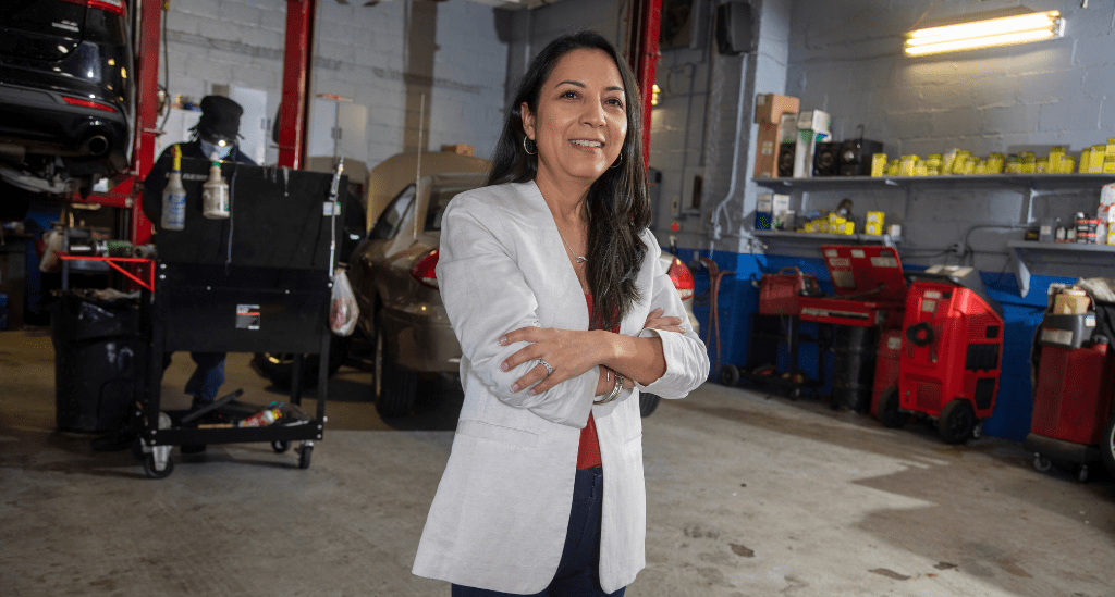 Hilda Mera, co-owner of S&A Auto Center
