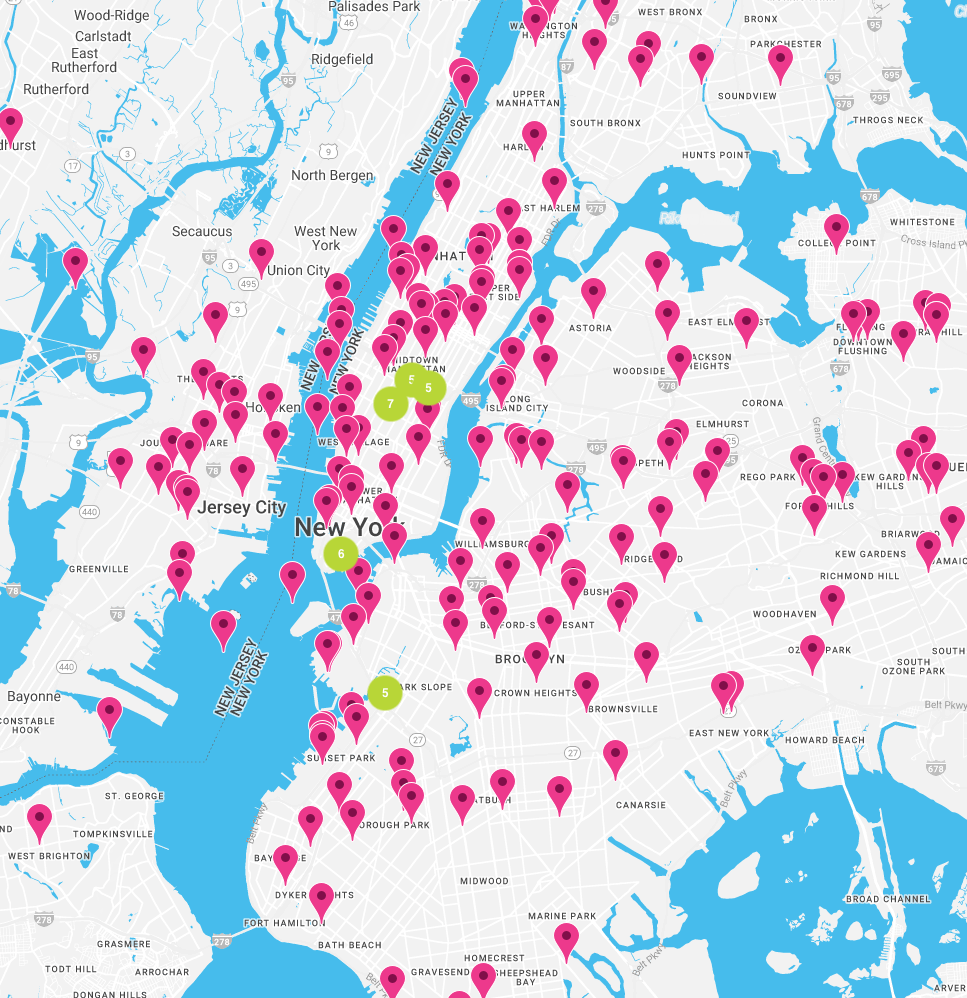 Map of NYC Small Business Loan Borrowers