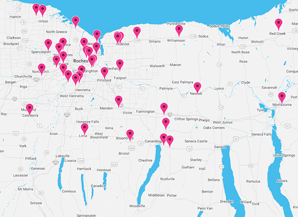 Rochester, NY - Pursuit Small Business Loan Map